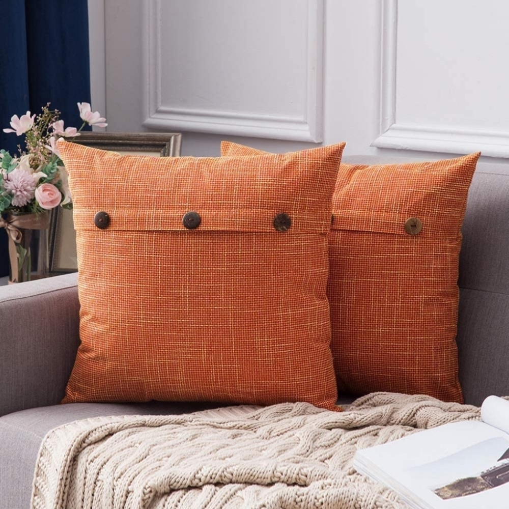 🛋Cover Pillow Triple Button